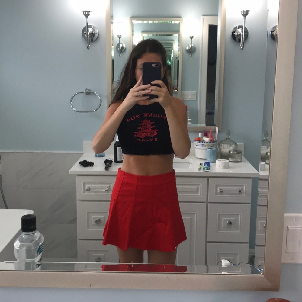 Zara pleaded mini skirt